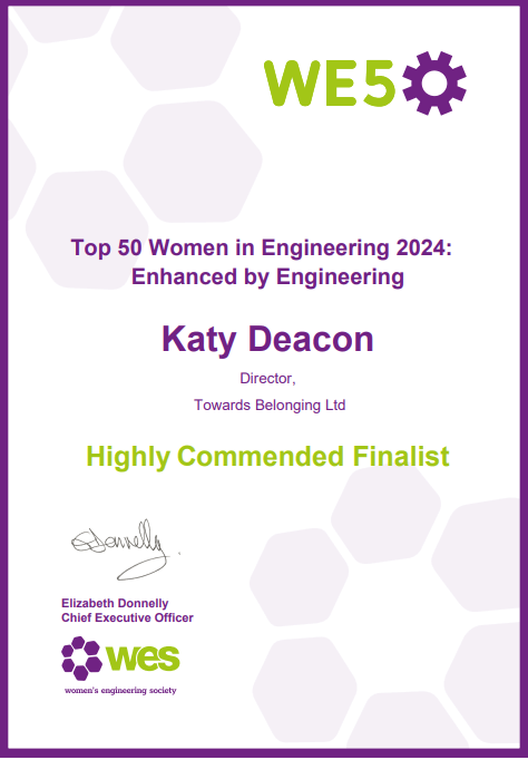 WES Highly Commended Finalist - Certificate